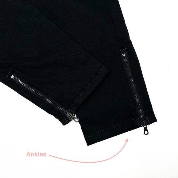 Joe’s Jeans Chevron Ankle Skinny Size 29/8 Jet Black Moto Biker So Soft New NWT - Picture 10 of 11